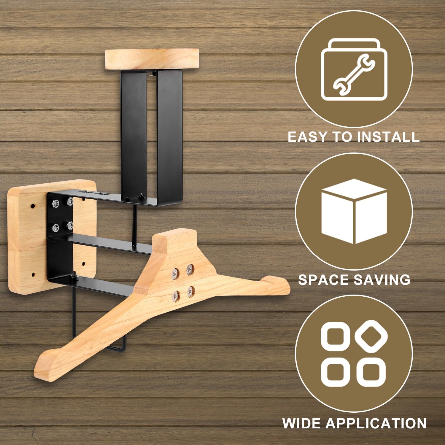 Sports Equipment Holder - ​ Uchwyt na kask motocyklowy, drewniany