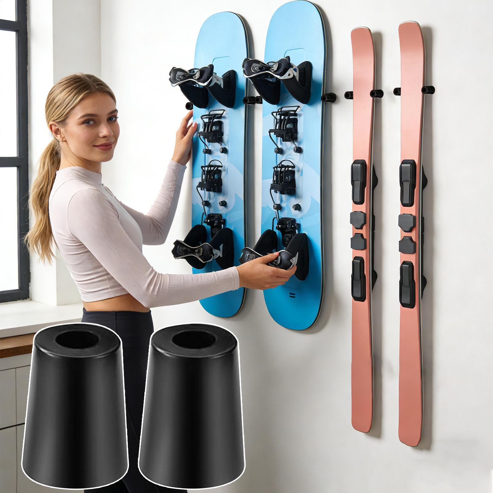 Sports Equipment Shop - Uchwyt ścienny na narty, pionowy wieszak