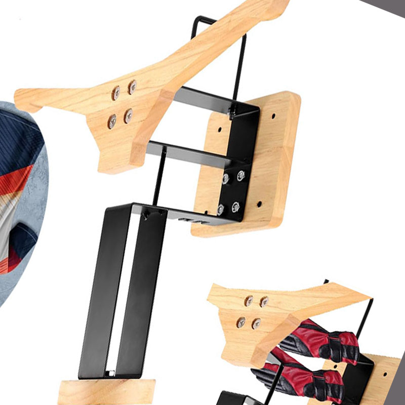 Drewniany uchwyt na kask motoc – Sports Equipment Holder recenzja i cena