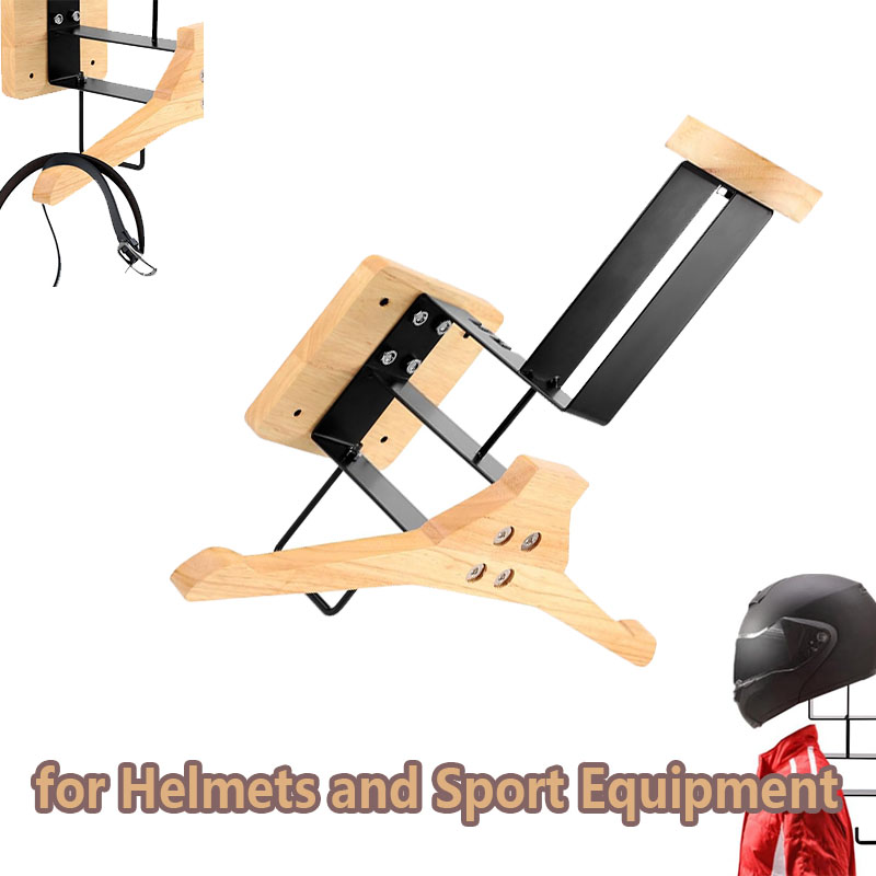 Drewniany uchwyt na kask motoc – Sports Equipment Holder recenzja i cena