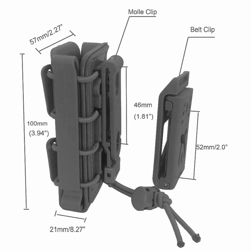 Torba taktyczna 9mm z klipsem  – Sports Equipment Holder recenzja i cena