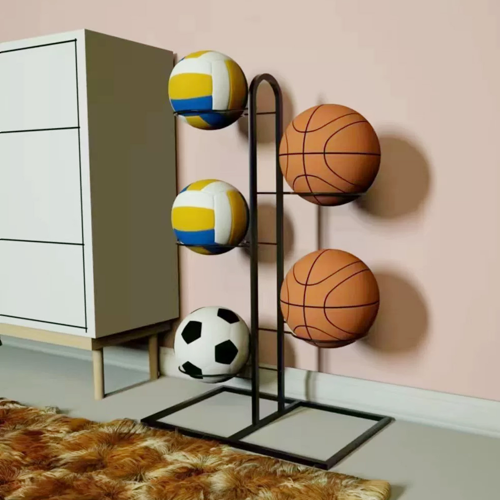 Składany stojak na koszykówkę, – Sports Equipment Holder recenzja i cena