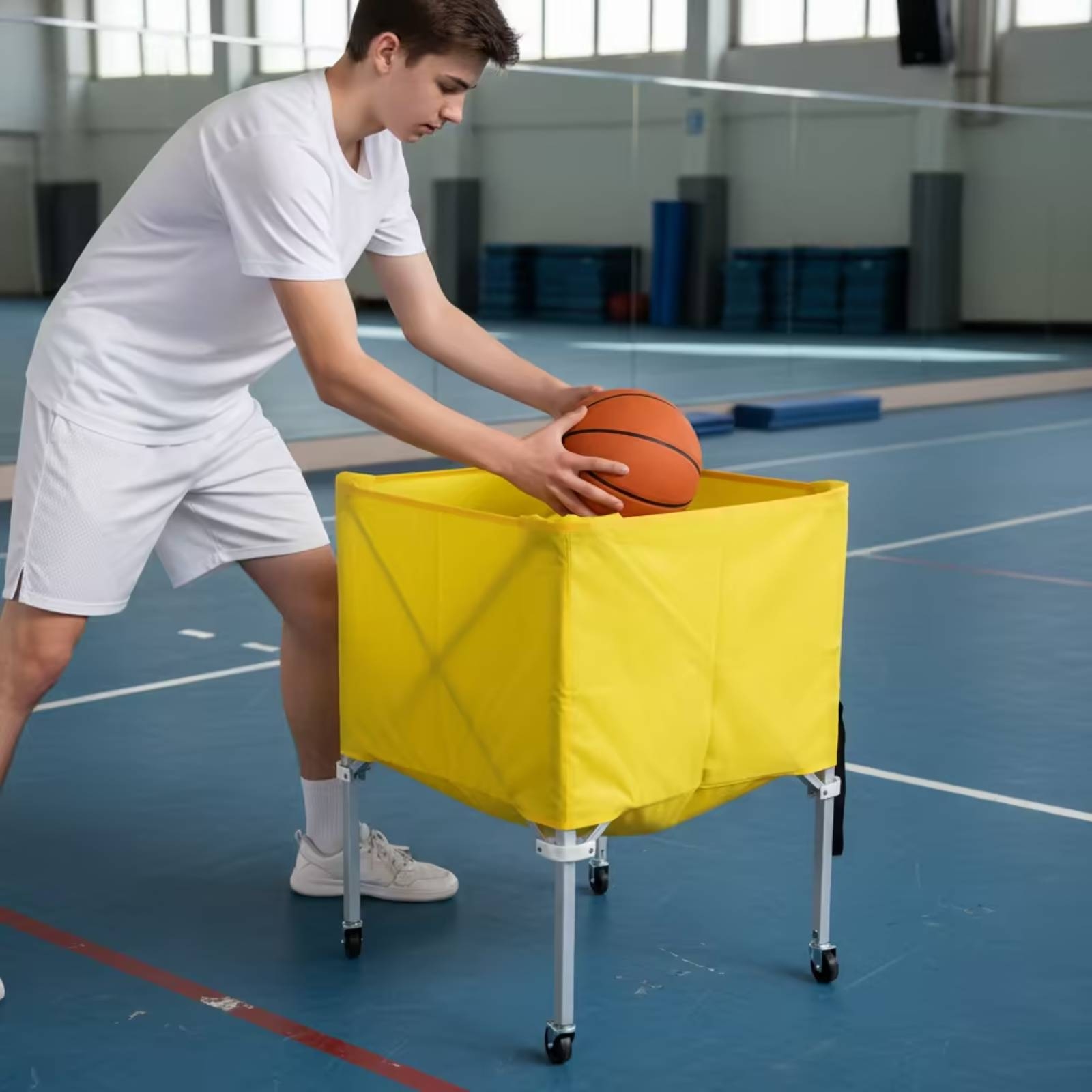 Składany wózek na piłki, lekki – Sports Equipment Organizer recenzja i cena