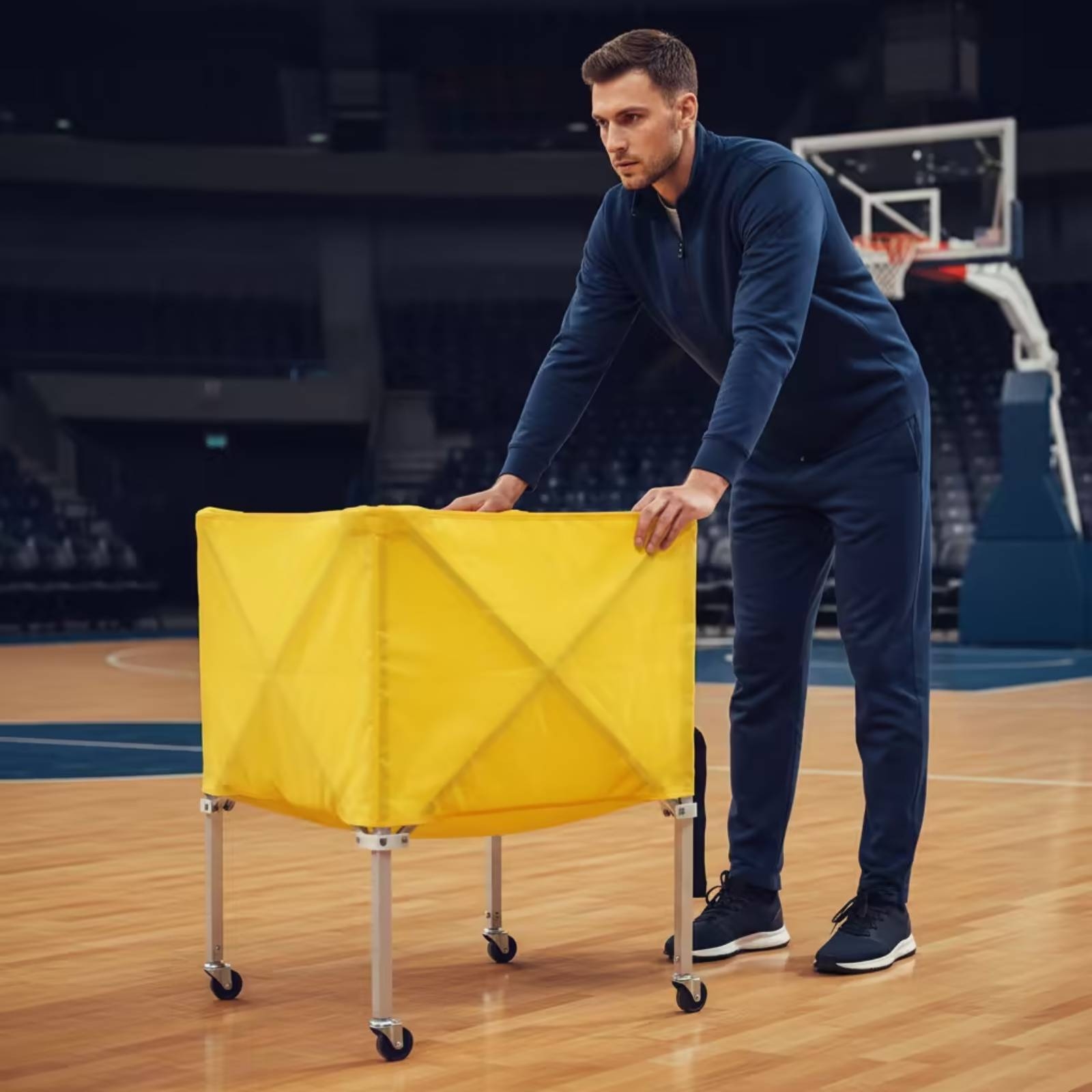 Składany wózek na piłki, lekki – Sports Equipment Organizer recenzja i cena